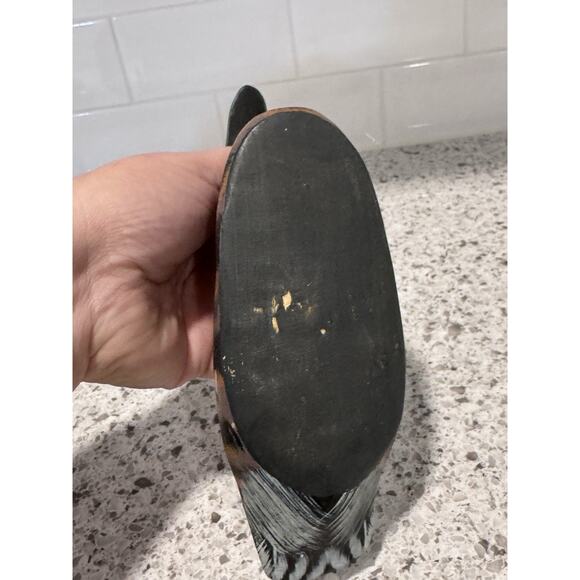 Vintage Hand Carved Wooden And Painted Duck - Picture 8 of 8